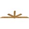 Ekena Millwork Kennewick Rough Sawn Timber Gable Bracket, Western Red Cedar, 108"W x 36"H x 2"D x 6"F, 8/12 Pitch GBW108X36X0206KEN00RWR - alternate 4